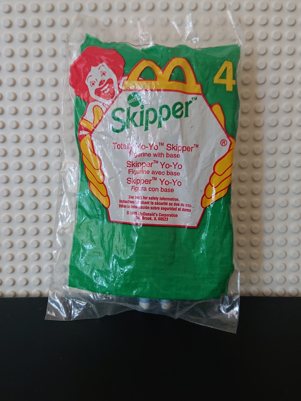 1999 McDonald's Barbie - Totally Yo-Yo Skipper Figurine - Sealed Mcdonalds Toy
